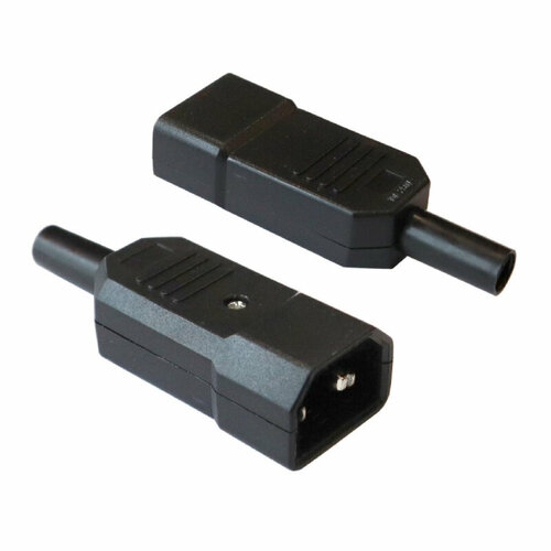 Вилка Lanmaster LAN-IEC-320-C14 IEC 60320 C14 10A 250V black байпас ippon bp pdu16 iec 10a 1000795