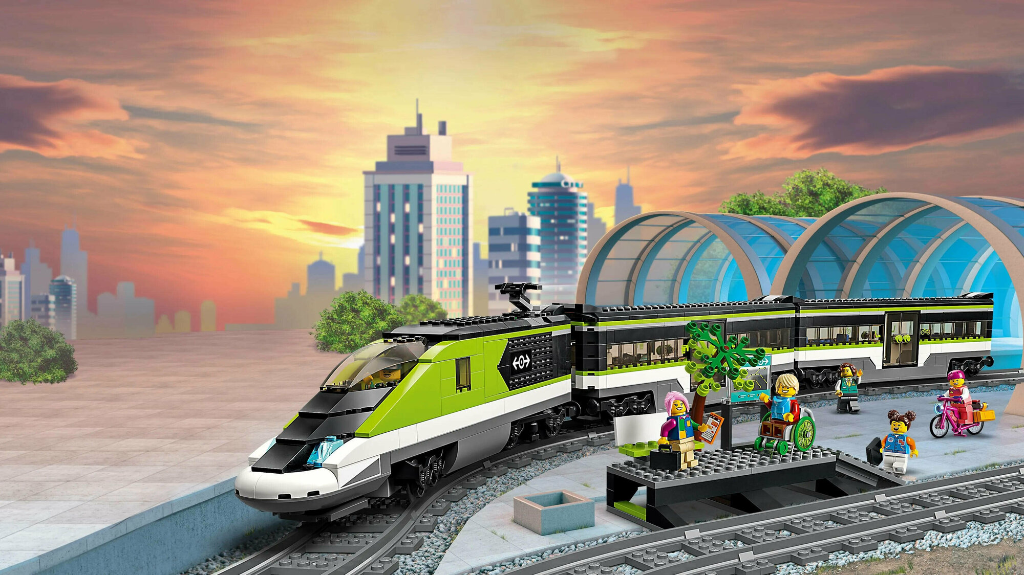 Конструктор LEGO City Пассажирский поезд-экспресс 60337 - фото №18