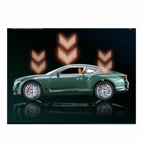 Коллекционная машинка игрушка металлическая Bentley багажником масштабная модель Бентли 1:24