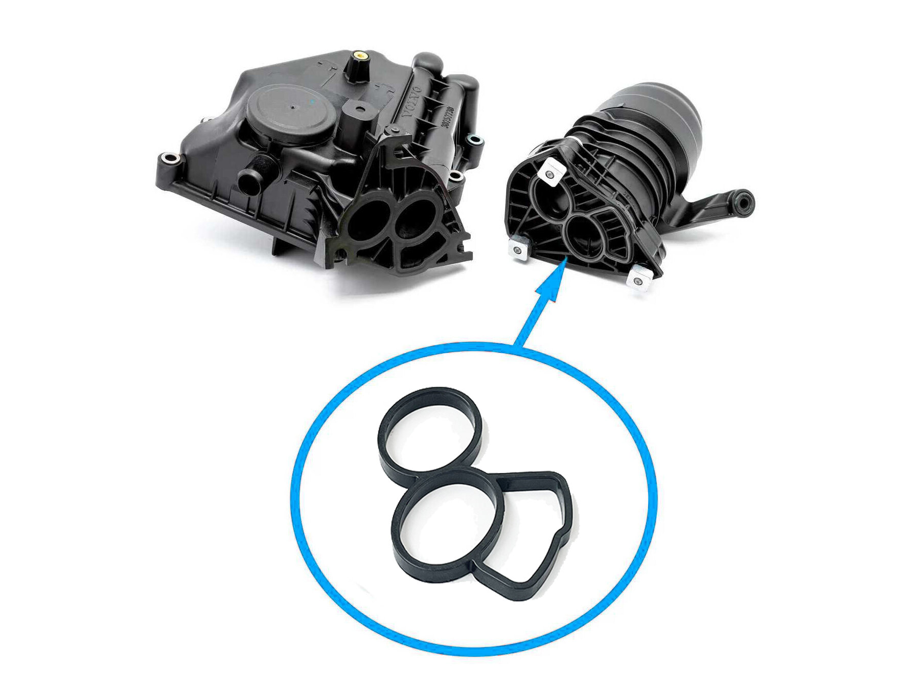 фото Прокладка корпуса масляного фильтра Volvo 2.0D, 2.4D, 2.5D 30757730