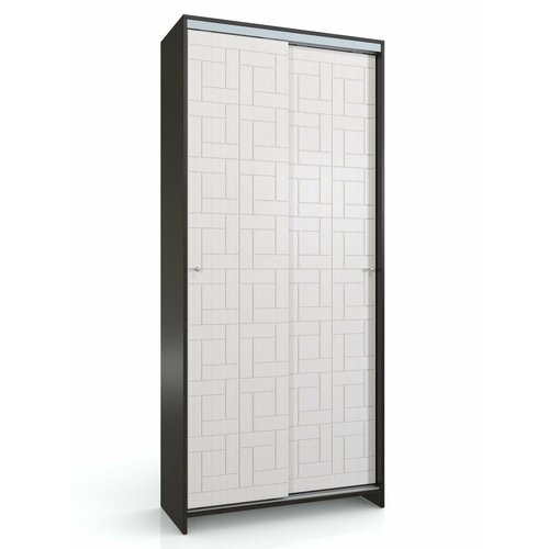 Раум покупай с умом Шкаф-купе 2х дверный с полками ящиком и штангой для хранения вещей и одежды СВ-633 Эквадор в гостиную в спальню в прихожую в детскую 900х530х2030 22100₽