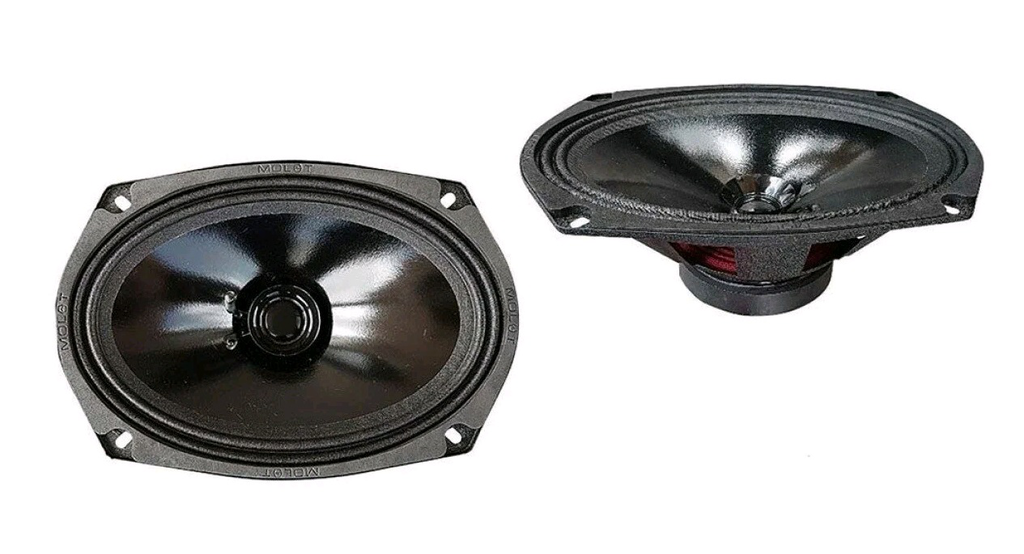 Широкополосные колонки URAL Молот АС-М69, 100 Вт, черные, овальные, 6х9", 15х23 см