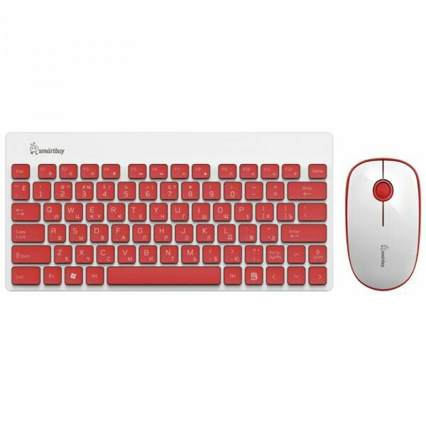 Комплект мыши и клавиатуры Smartbuy SBC-220349AG-RW красно-белый