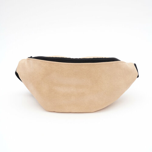 фото Сумка поясная tina bolotina, фактура гладкая, бежевый