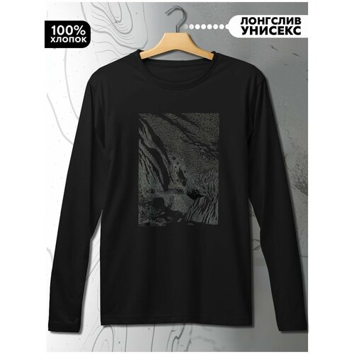 фото Лонгслив hypnotica, размер l, черный