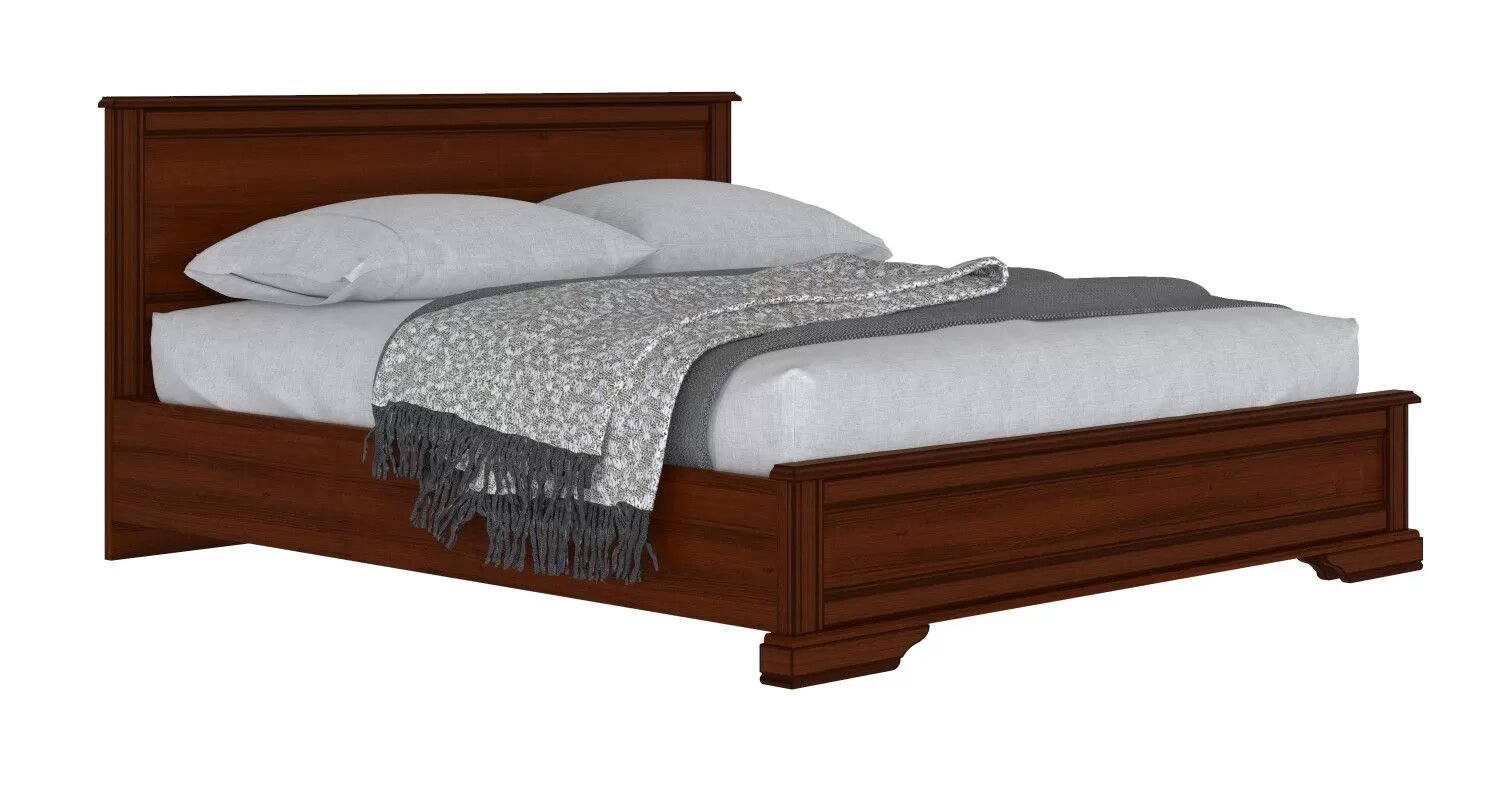 Двуспальная кровать БРВ мебель Стилиус B169-LOZ180х200 (Орех донской)