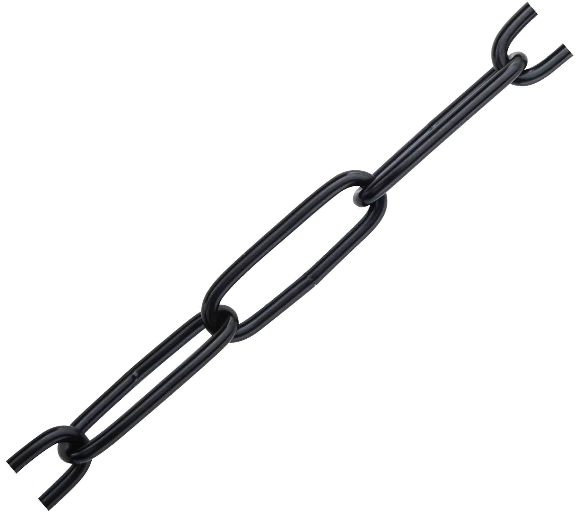 Цепь стальная Standers длинное звено 2 мм 5 м/уп. цвет черный - фотография № 1