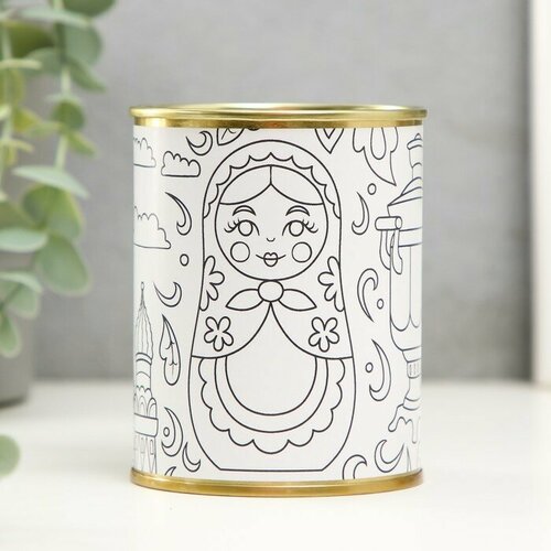 SUI Копилка-банка металл детская раскраска Русские ценности 385₽