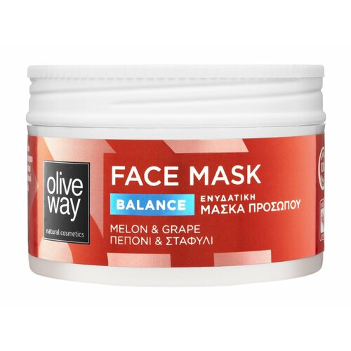 OLIVEWAY Balance Face Mask Маска для лица увлажняющая с дыней и виноградом 100 мл 5938₽