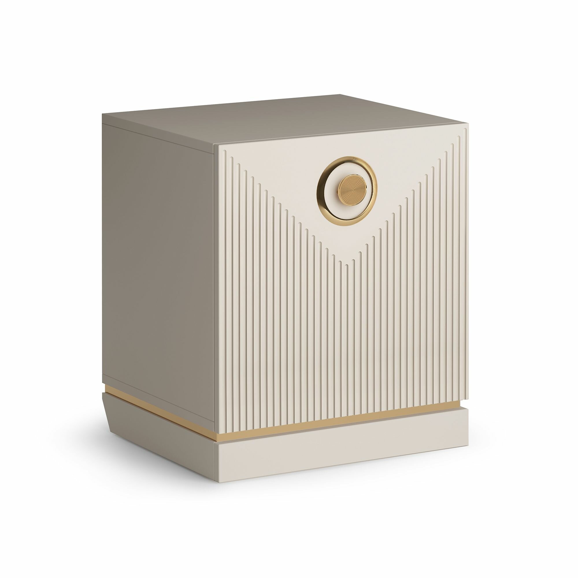 фото Тумба прикроватная Левая Kapri Satin Ш45хВ52,6хГ42см, доводчик