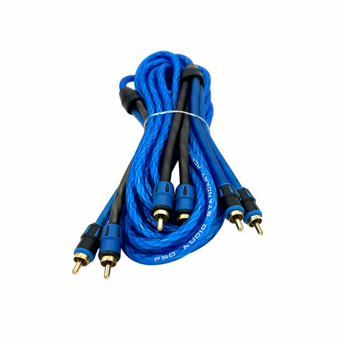 RCA кабель межблочный FSD audio Standart SRCA 24-5M, 5 метров, 2 папа+4 папа акустический
