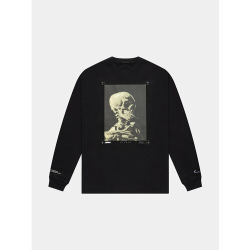фото Лонгслив stampd skeleton ls relaxed tee, размер l, черный