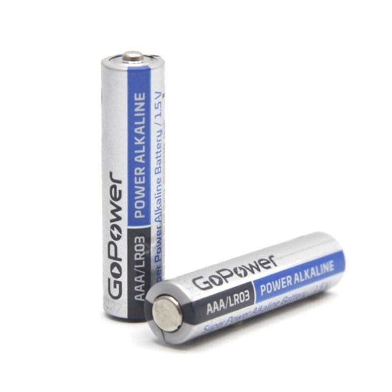 Батарейка GoPower LR03 AAA BL2 Alkaline 1.5V (2/24/480) блистер (2 шт.) Батарейка GoPower LR03 AAA (00-00019862) - фото №10