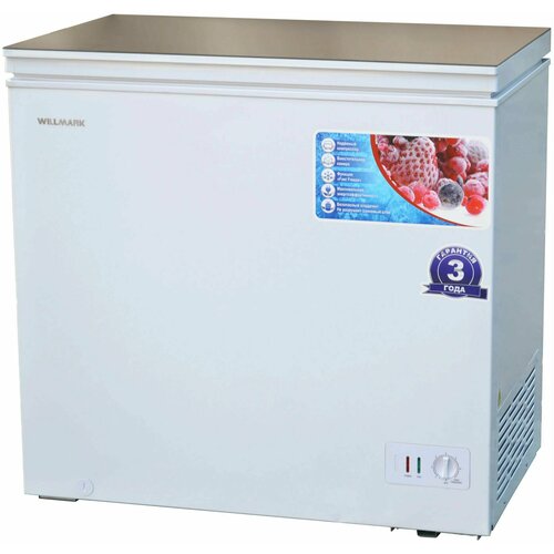 Морозильный ларь Willmark CF-310G класс энергоэффективности А общий объём 305 л 150 Вт 2 корзины белыйзолотой 2989000₽