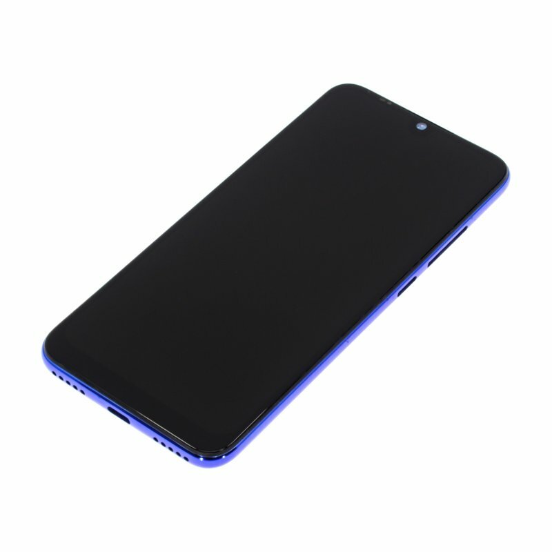 Дисплей для Xiaomi Mi A3 (в сборе с тачскрином) в рамке синий AAA
