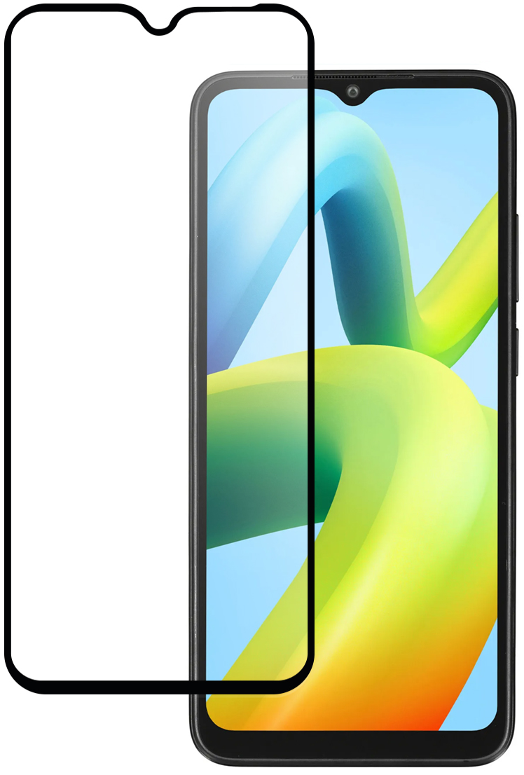 Защитное стекло Full Glue PERO для Xiaomi Redmi A2+ (Черный)
