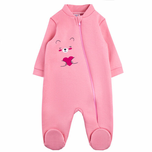 фото Комбинезон youlala, закрытая стопа, размер 74, розовый