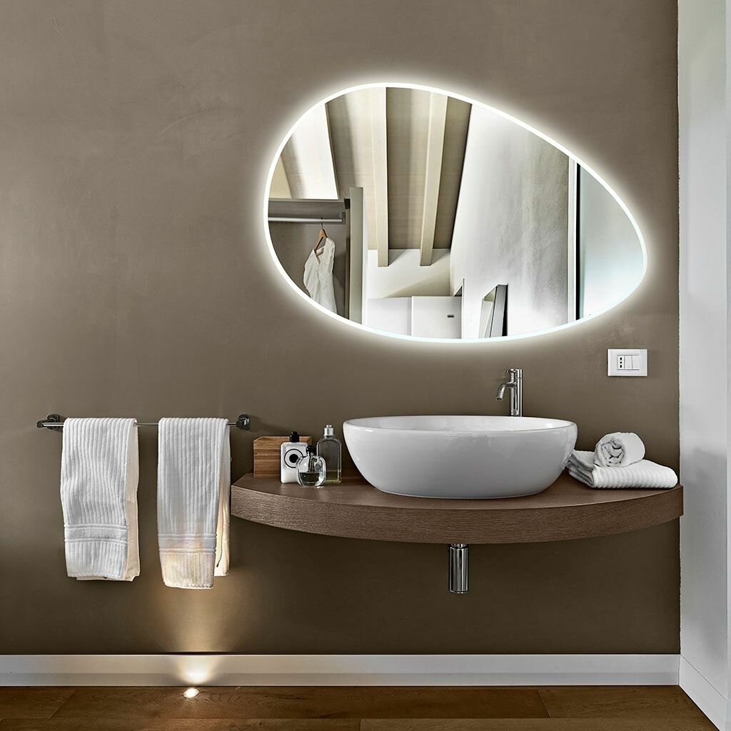 Обзор: Зеркало Azario Omega 1200х800 c подсветкой и диммером, бесконтактный сенсор (LED-00002557)