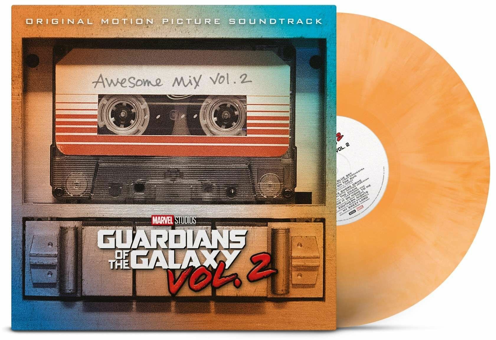 Виниловая пластинка Guardians Of The Galaxy: Awesome Mix Vol. 2 (Orange Galaxy Effect Vinyl) (1 LP)