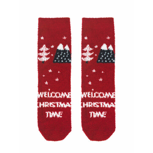 Носки AMNHA BEALL BROSE, размер 37-41, красный носки зимние новогодние носки с принтом в подарок