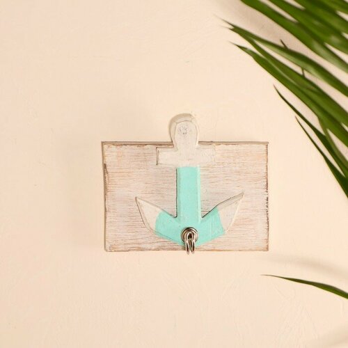 Ключница-крючок КНР дерево Якорь 5х10х15 см 295₽