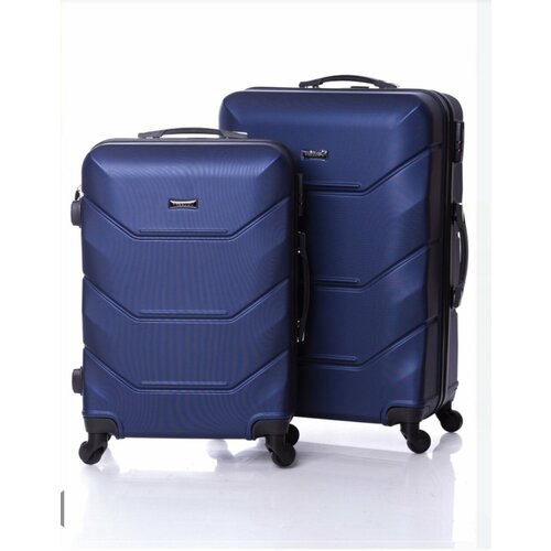 Чемодан чемодlлав, 89 л, размер L, синий чемодан 89 л размер l синий