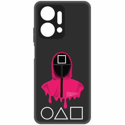 Чехол-накладка Krutoff Soft Case Игра в кальмара-Начальник для Honor X7a Plus черный чехол накладка krutoff soft case игра в кальмара начальник для infinix smart 8 plus черный