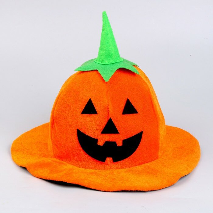 Карнавальная шляпа Страна Карнавалия "Тыква", зелено-оранжевая