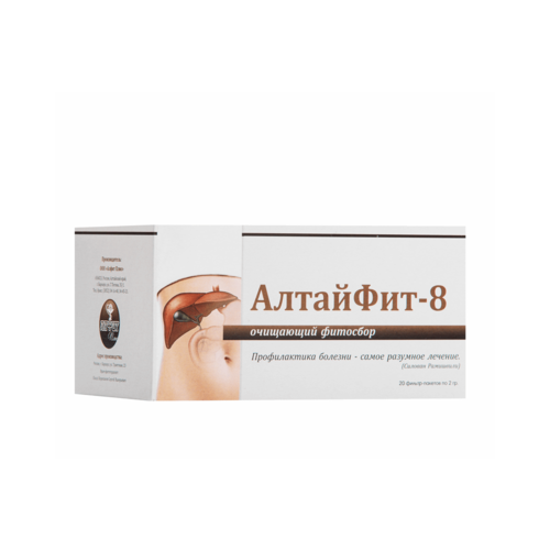 Чайный напиток “АлтайФит-8” очищающий, Алфит-плюс, 20 фильтр-пакетов по 2 г