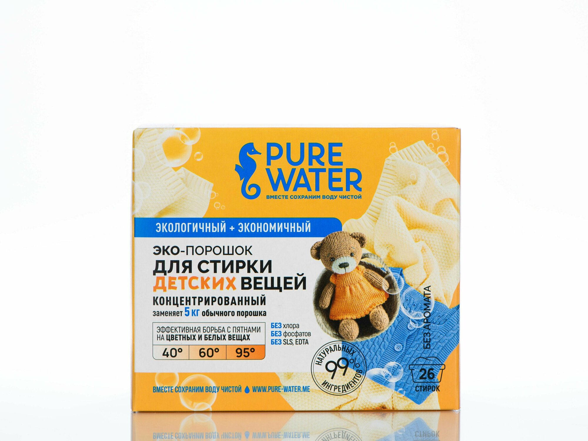 Стиральный порошок Pure Water для детского белья 800г - фото №9