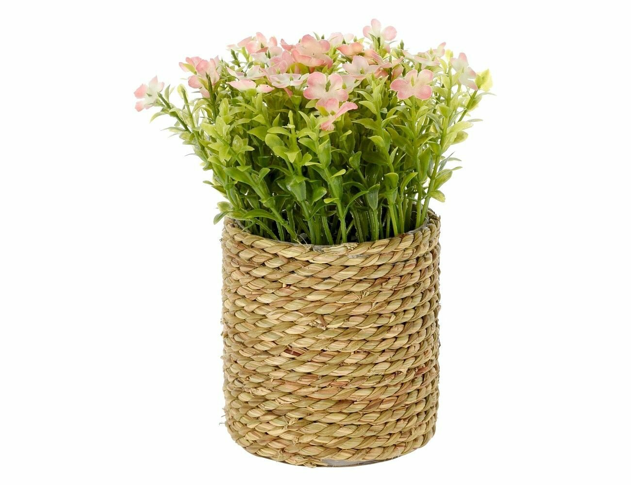 фото Искусственный цветок бровалия оранжевая В плетёном кашпо, 20 см, Koopman International 317221320-2