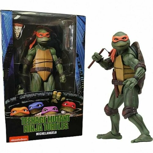 Черепашки ниндзя Микеланджело фигурка Michelangelo NECA фигурка tmnt michelangelo черепашки ниндзя микеланджело 14см