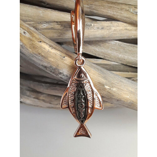 Серьги VitaCredo, золото, серебро, 925 проба, золочение, длина 4 см, серебряный, золотой