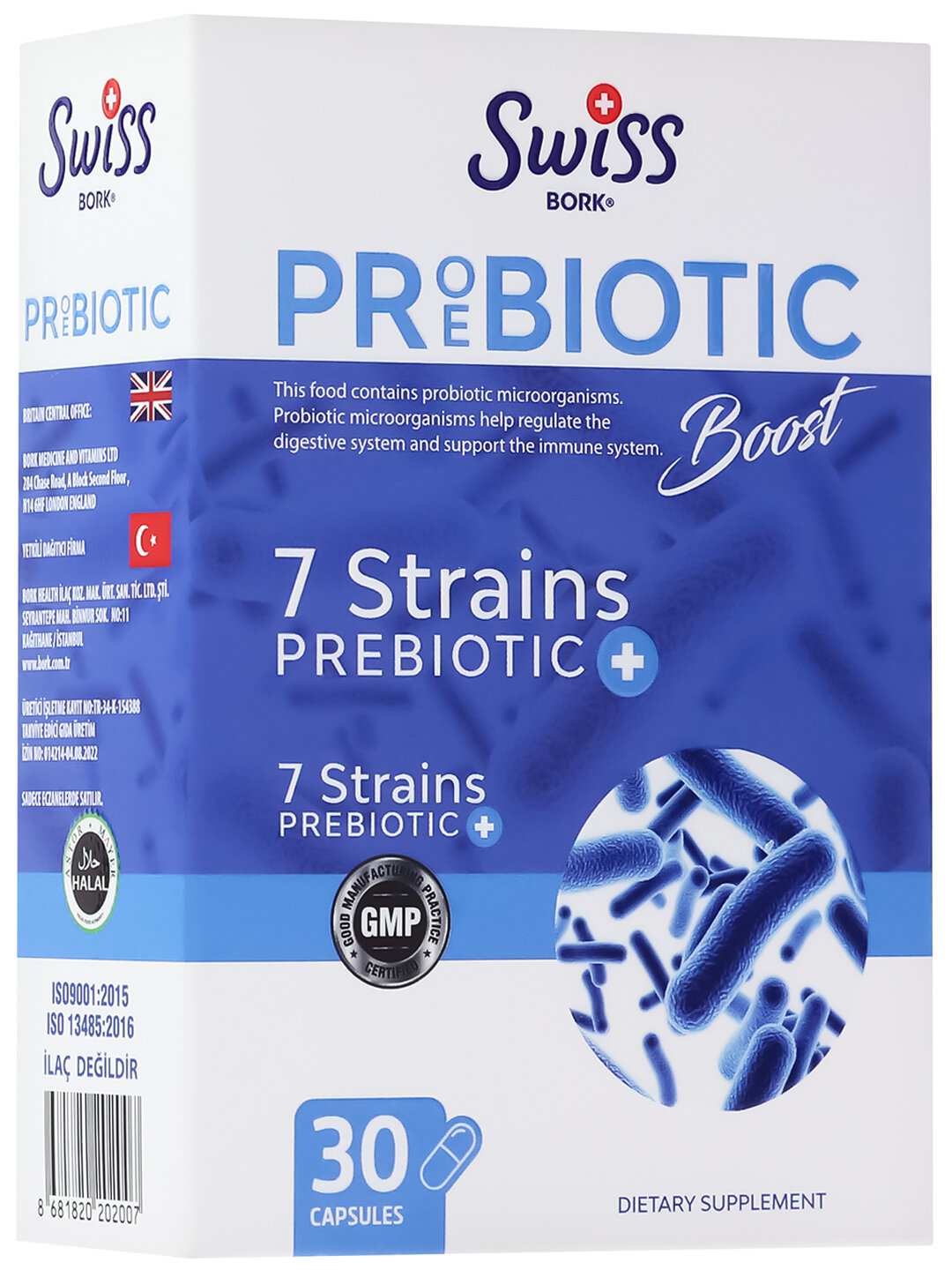 Картинки SWISS BORK Proebiotic Boost Kapsul / SWISS BORK Пробиотики + пребиотики, 30 капсул