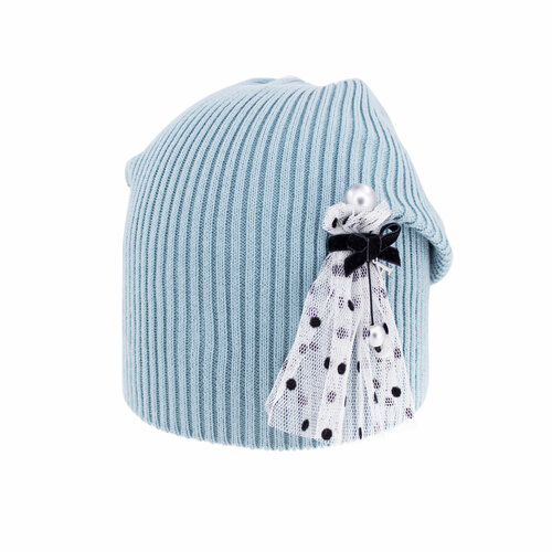 фото Шапка бини андерсен, размер 50-52, бирюзовый