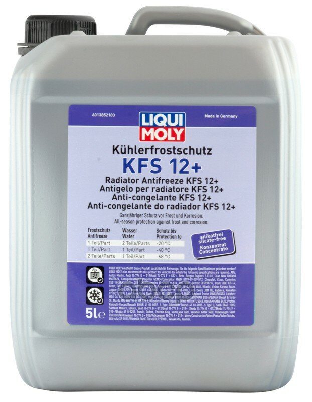 фото , Замена 8841 Антифриз, Концентрат Kuhlerfrostschutz Kfs 12+, 5Л Liqui moly арт. 21146