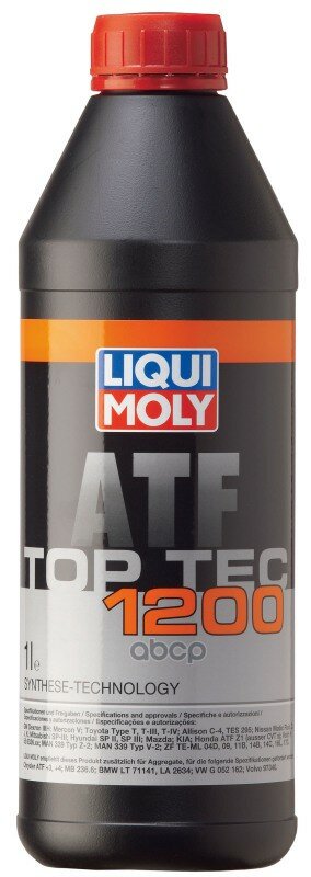  Замена 7502 Top Tec Atf 1200 1Л (Нс-Синт. транс. масло) Liqui moly арт. 3681