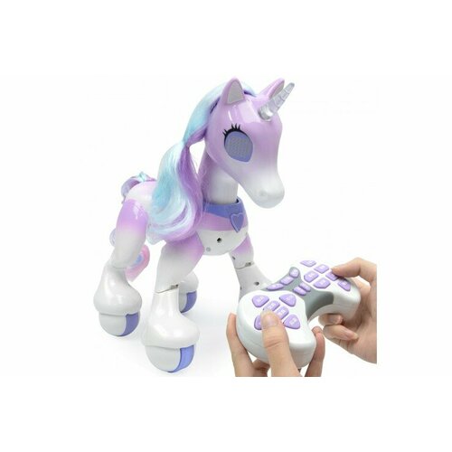 фото Игрушка робот пони на пульте управления синяя qy toys