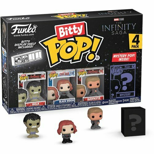 Набор Funko Bitty POP! Marvel Comics. Hulk 4PK фигурка funko pop marvel infinity saga hawkeye orange w case