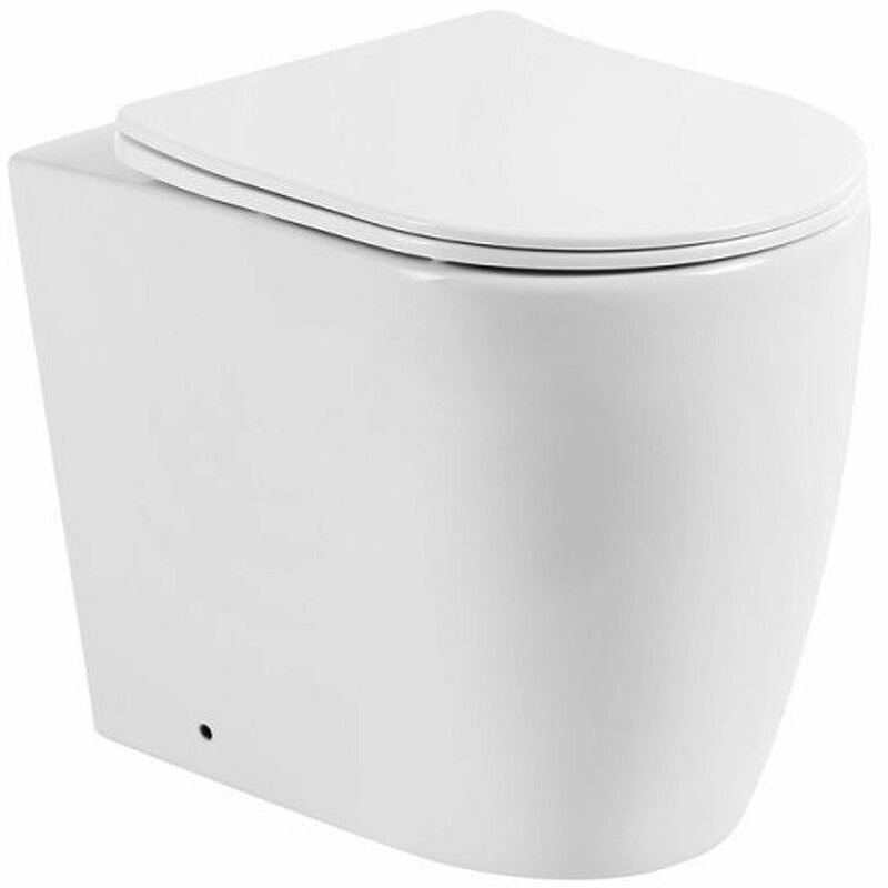 Чаша приставного унитаза безободкового BelBagno Marino P-trap BB105CBR