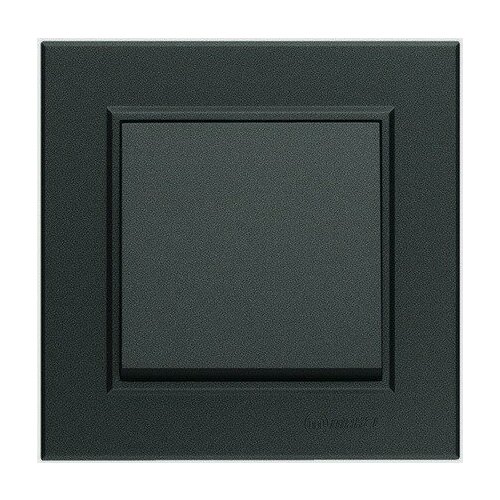 Выключатель 1 клавиша дымчатый Макел Karea 56050001 - 2 шт.