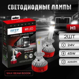 Светодиодные лампы MTF Light, серия MAX BEAM, H1