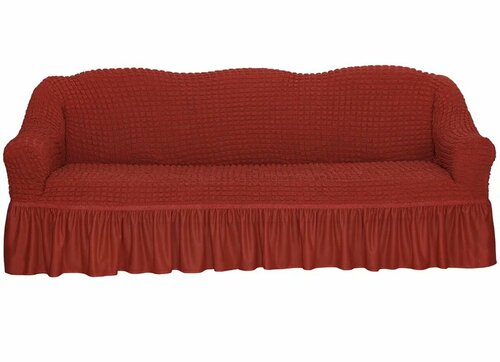 Чехол на трехместный диван Concordia, кирпичный цвет, ширина 85