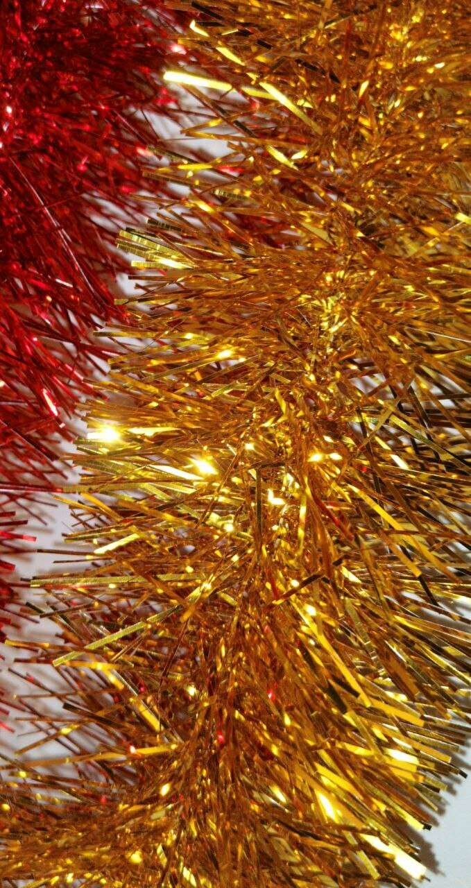 фото Мишура,2.8 м d-10 см, Белая, густая, качественная, красивая