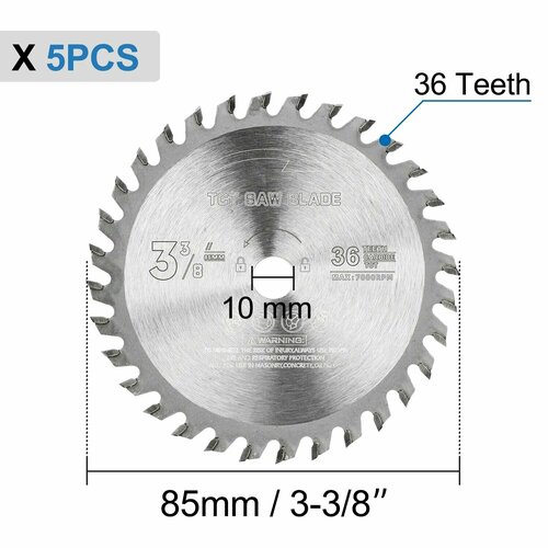 Диск пильный по дереву XCAN TCT 85х10х36T, 5 шт.