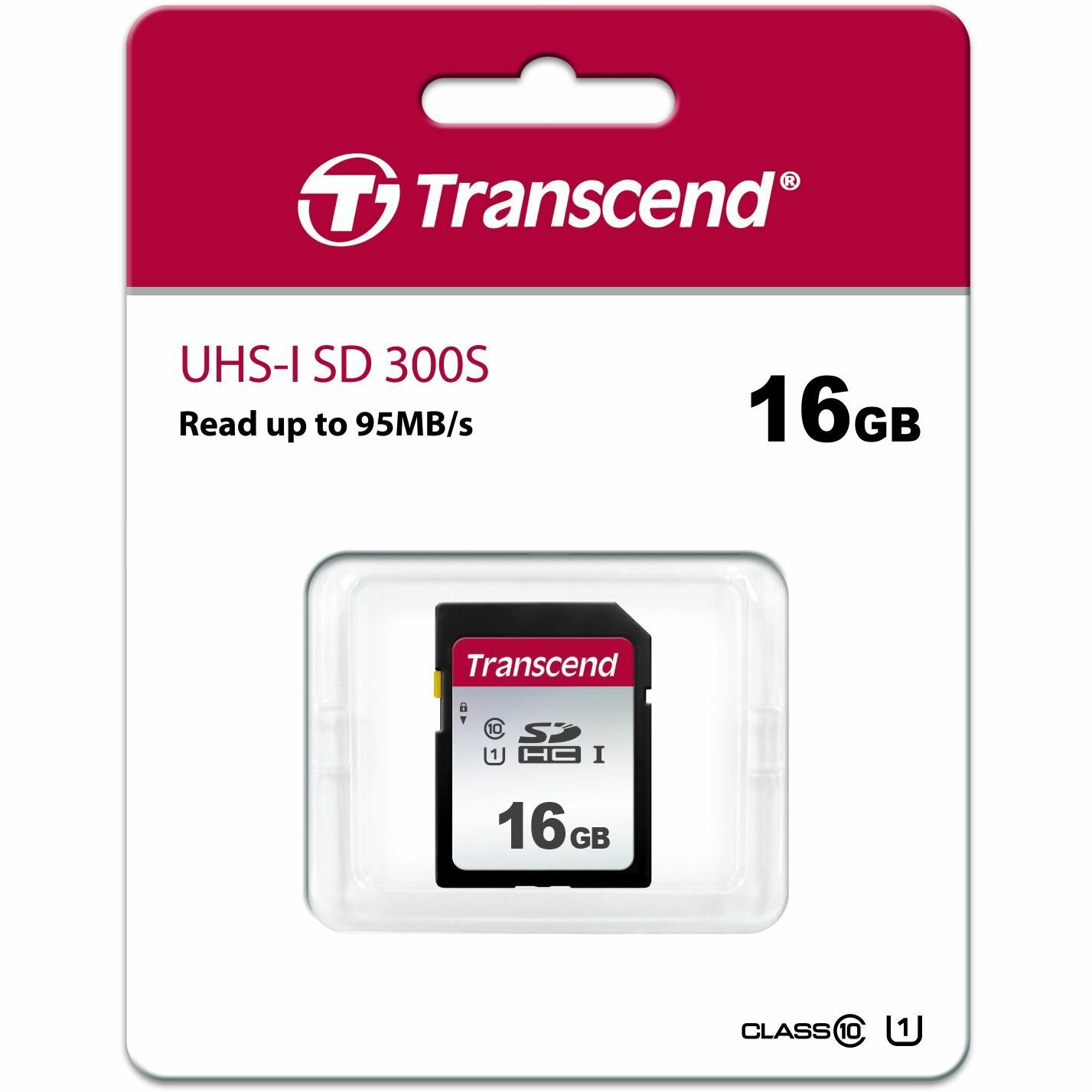 Карта памяти Transcend SDHC 16GB 300S UHS-I U1