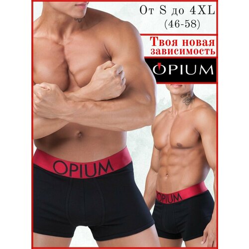 фото Трусы opium, размер xxxl, черный