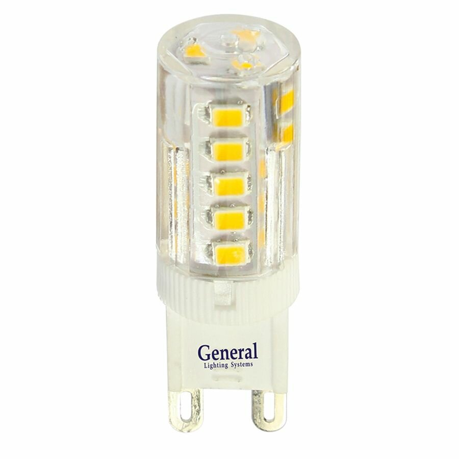 Лампа светодиодная GLDEN-G9-5W-P-220V-4500K (5шт) General