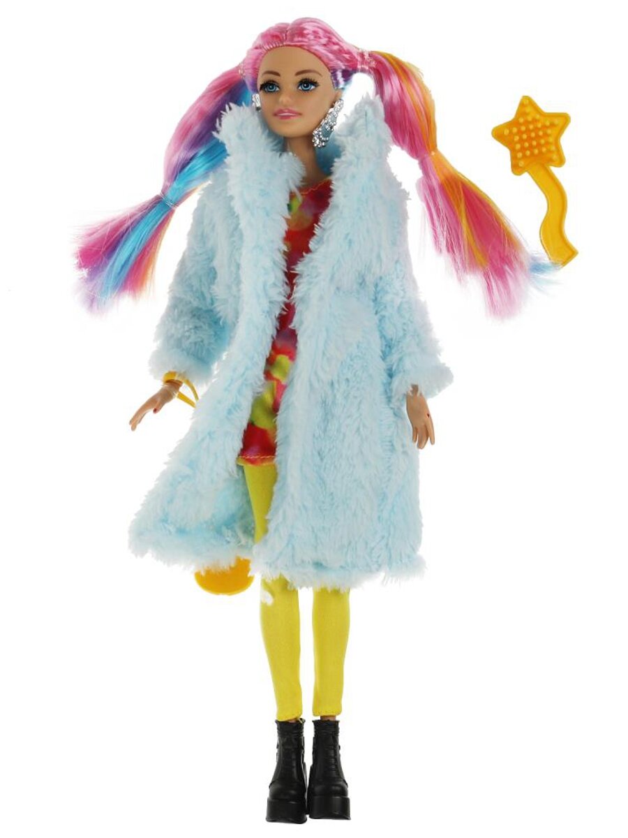 Кукла для девочки София 29 см с одеждой и аксессуарами шарнирная барби длинные разноцветные волосы карапуз 66001-EXTRA5-S-BB