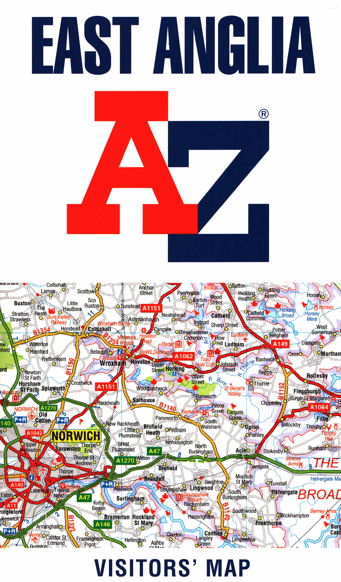 East Anglia A-Z Visitors' Map